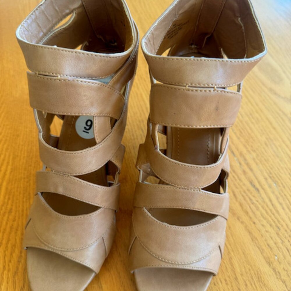 Beige Nine West Sandals